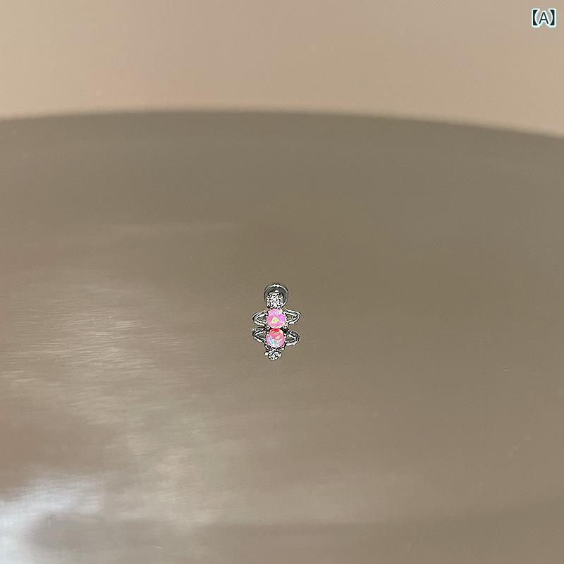 ピアス レディース メンズ チタン鋼製 土星モチーフ かわいい ミニピアス 耳 骨ピアス 金属アレルギー..