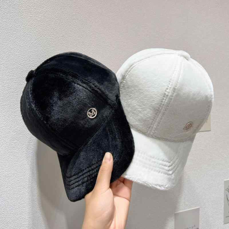 帽子 レディース 秋冬 暖かい キャップ 防寒 兔毛 ミンク カシミア 野球帽 ブラック ホワイト ピンク系 カーキ色