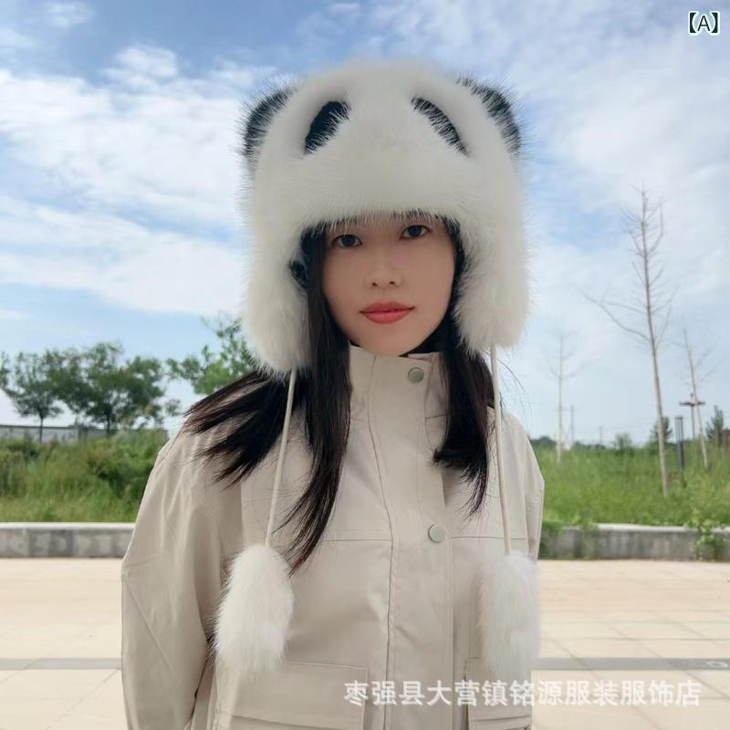 帽子 レディース 冬 小熊 かわいい ぬいぐるみ あったか イヤーマフ 防寒 防風 自...