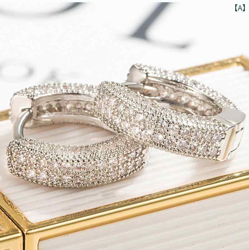 ピアス 男女兼用 ユニセックス ファッション アクセサリー ジルコニア ラウンド ス...