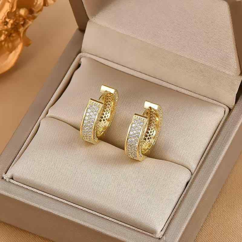 ピアス メンズ 男性用 ジルコニア フープピアス イヤリング ゴールド シルバー カラー 幾何学模様 ファ..