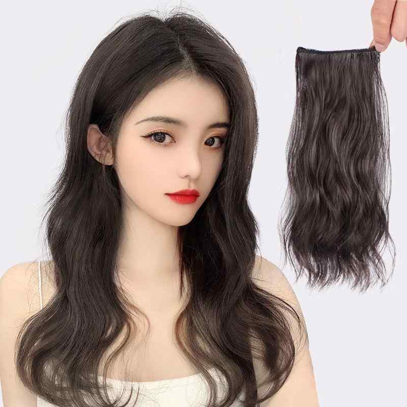 ヘアピース レディース ボリュームアップ 25cm 35cm 50cm 60cm 黒髪 茶髪 ポイントウィッグ 部分ウィッグ つけ毛 盛り髪 インナーカラー エクステ 高温耐熱