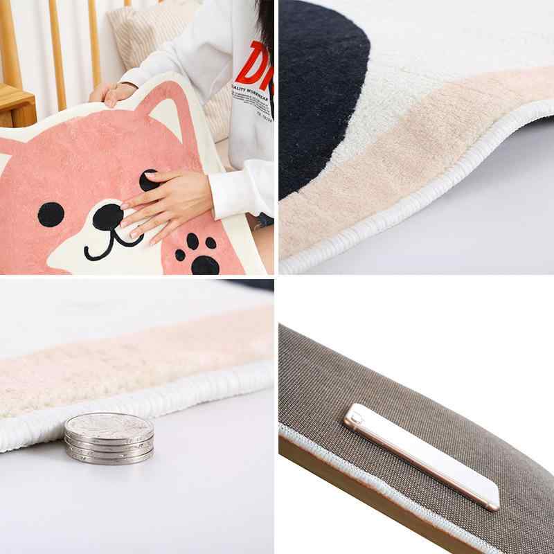ラグ カーペット かわいい アニマル 小熊 猫 パンダ 犬 イヌ ネコ 吸水 滑り止め ポリエステル 繊維 寝室 ベッドサイド 浴室 トイレ リビング 子供部屋