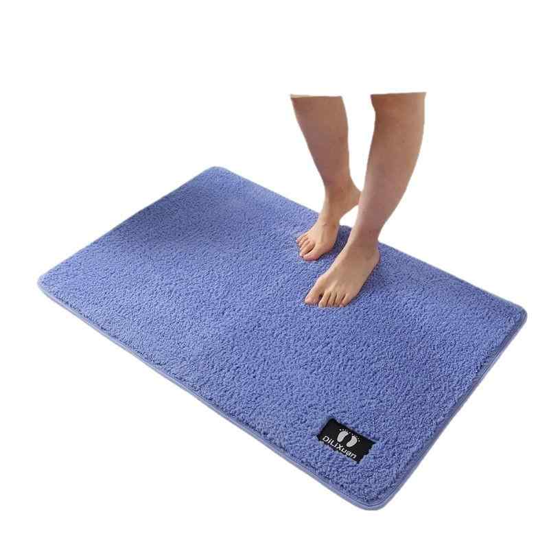 バスマット 浴室用マット 吸水マット トイレマット 玄関マット 厚手ナイロン 無地 滑り止め付き 洗える..