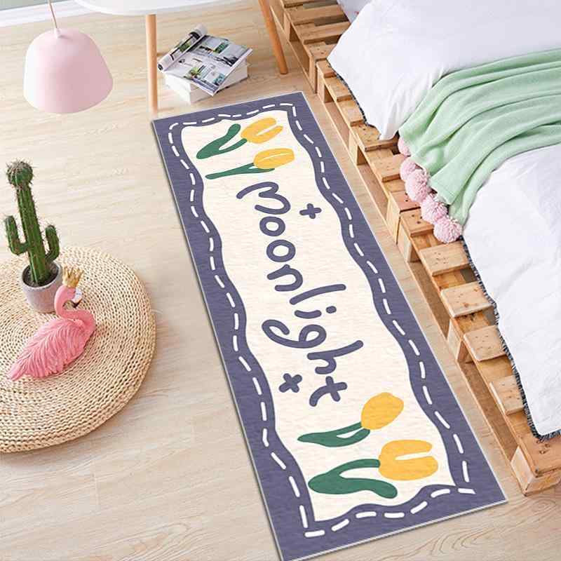 ラグ カーペット 楕円形 40*120cm 仿羊绒 アニメ柄 かわいい 耐摩耗性 耐汚性 掃除簡単 寝室 リビング ..