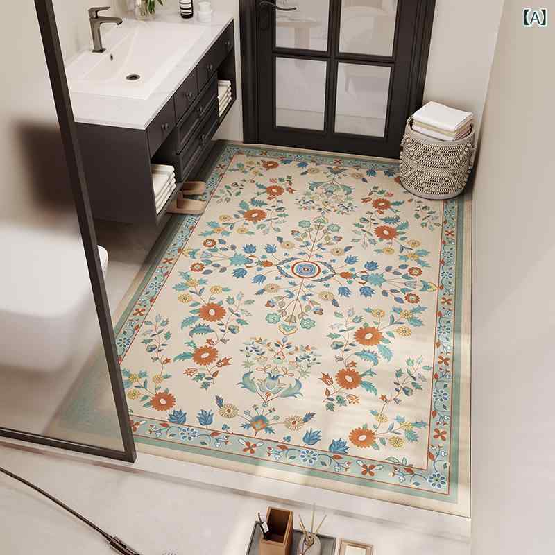 バスマット レディース ボヘミアン 民族風 珪藻土 吸水 速乾 滑り止め付き 洗面所 トイレ 足ふきマット 浴室 かわいい おしゃれ 50×80cm 60×90cm