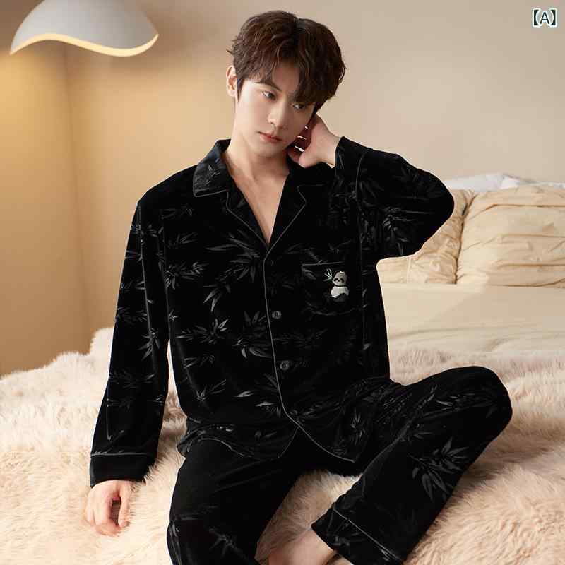 パジャマ レディース メンズ 秋冬 金糸ベロア 長袖 上下セット カップル ペアルック 前開き シャツ襟 ルームウェア 寝間着 部屋着 あったか 暖かい 高級感 ポリエステル ブラック 黒 グレー ホワイト 白 ピンク ワインレッド ブルー
