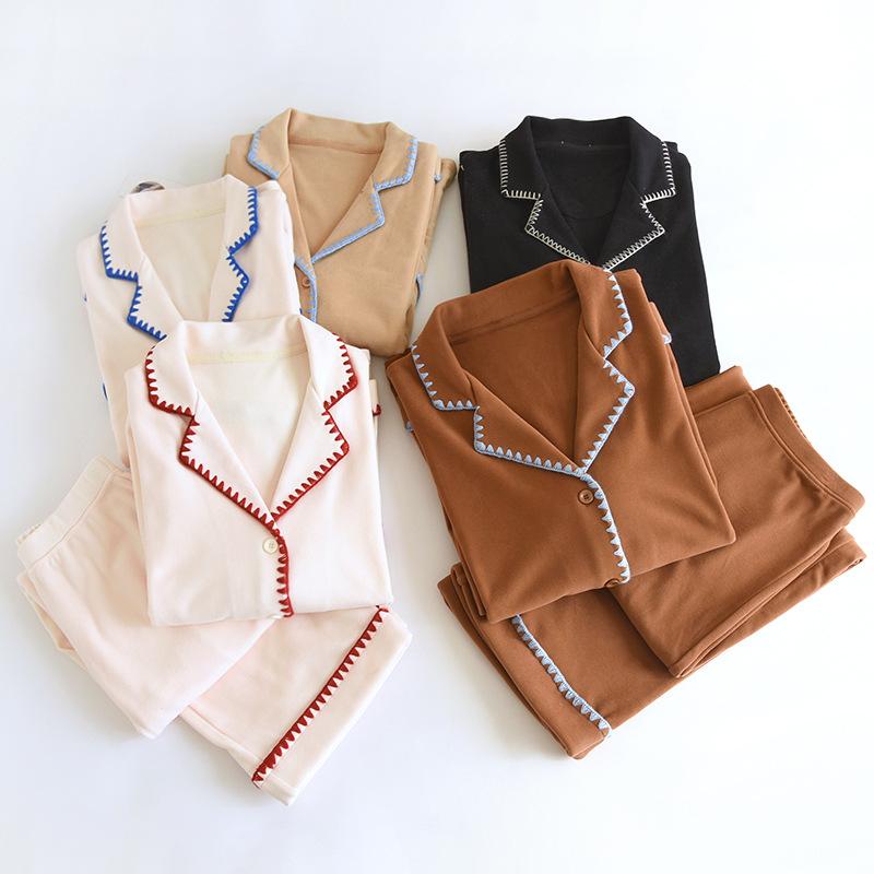 パジャマ レディース 秋冬 厚手 上下セット あったか 暖かい 寝巻き ルームウェア 長袖 長ズボン 部屋着 リラックス ウェア 伸縮性 ストレッチ 普段使い(4.0)