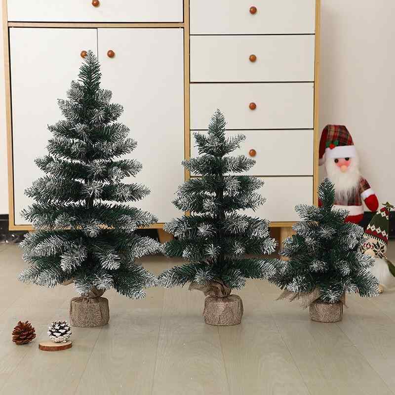 クリスマスツリー クリスマス デコレーション 卓上 飾り 植毛 スノー 演出 ホーム パーティー 30cm 45c..