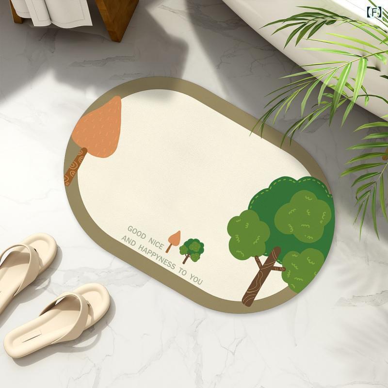 バスマット ベビー 浴室マット 珪藻土マット 滑り止めマット 吸水マット 速乾 水洗い可能 40x60cm 50x80cm 60x90cm