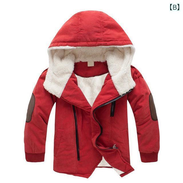 子供服 中綿入りジャケット 男の子 中綿 コート フード付き 防寒 アウター 中厚手 ...