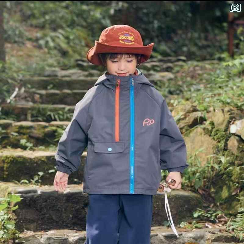 子供服 アウター ジャケット 春秋 男女兼用 ベビー キッズ 撥水 防風 ポリエステル...