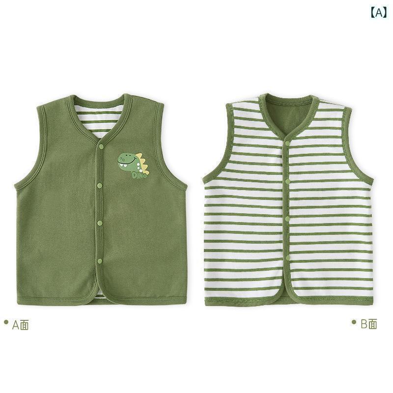子供服 ベビー服 ベスト 春秋 薄手 男の子 女の子 コットン 幼児 園児 かわいい カジュアル 普段使い