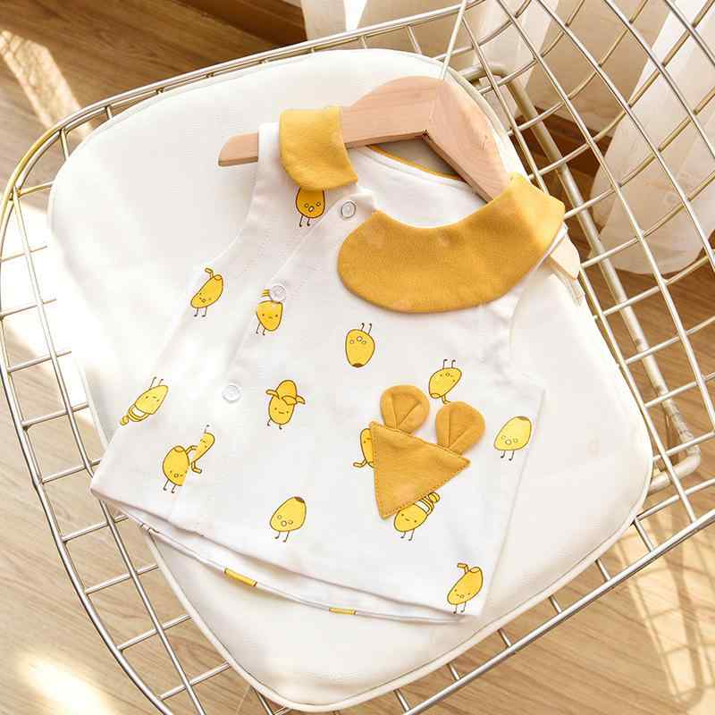 ベビー服 ベスト 春秋 ベビー A棉 ノースリーブ チョッキ 乳幼児 幼児 子供 男女兼用 カジュアル 黄布..