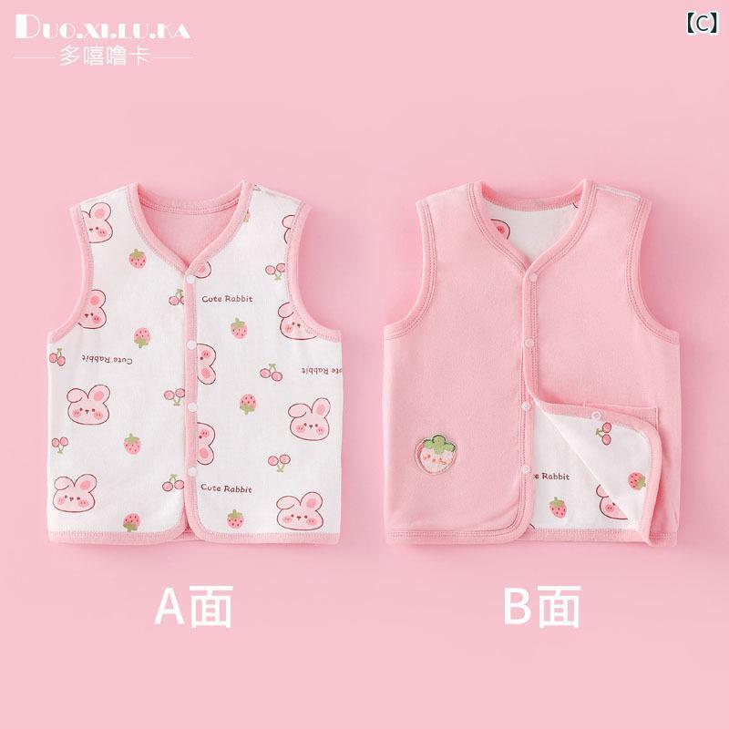 ベビー服 子供用ベスト 春秋 ベビー ベスト 上着 ノースリーブ トップス 新生児 赤ちゃん 綿100% かわいい 幼児 男の子 女の子 アニマル柄 カジュアル 普段使い