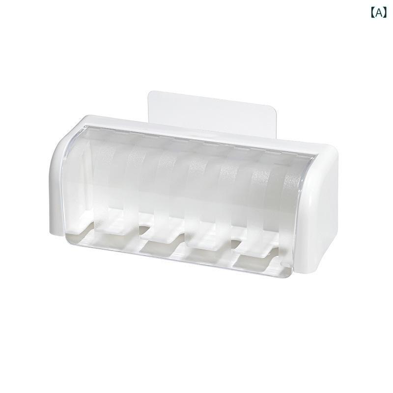 歯ブラシスタンド 吸盤式 歯ブラシホルダー 洗面所 収納ケース 衛生 壁掛け おしゃ...