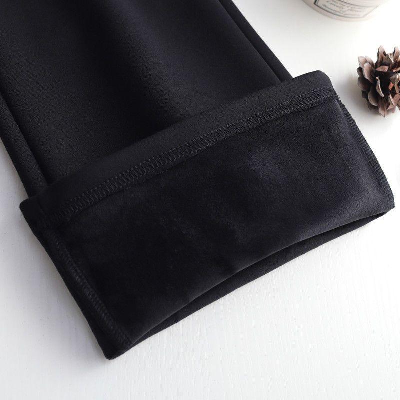 パンツ レディース 秋冬 高見え 美脚 スラックス センタープレス きれいめ オフィス カジュアル 通勤 仕事着 黒 ブラック 伸縮性 ストレッチ 厚手 あったか 暖か 裏起毛