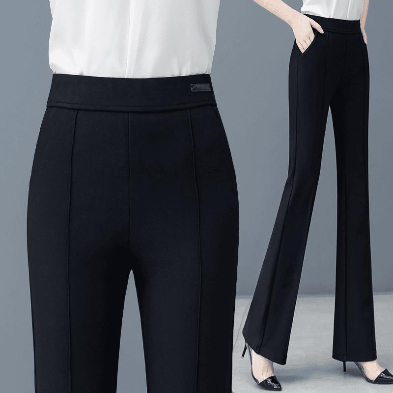 パンツ レディース 高身長 スラックス 直筒パンツ ストレッチ テーパードパンツ 秋冬 春秋 高見え 美脚 脚長 ロング丈 カジュアル きれいめ オフィス 通勤 普段使い 黒 ブラック グレー ブラウン