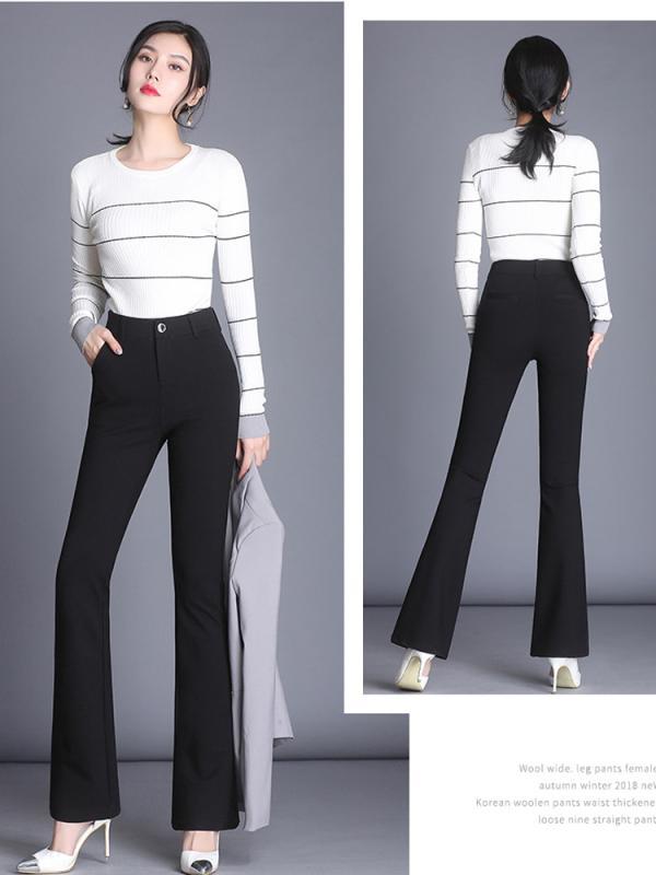 パンツ レディース 高見え センタープレスパンツ スラックス 美脚 ストレッチパンツ 伸縮性 楽ちん 快適 きれいめ オフィスカジュアル 通勤 仕事着 フォーマル 無地 黒 ブラック アイボリー