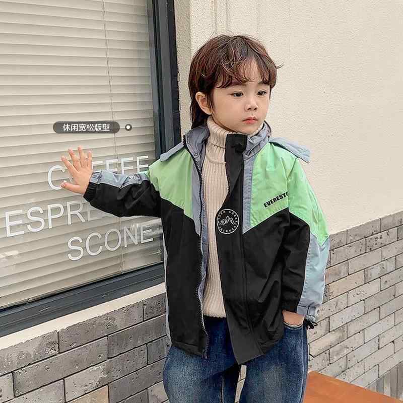 Parka - 子供服 アウター 男の子 裏起毛 パーカー 秋冬 赤ちゃん 服 防寒 ベビー服 ジャケット コート 80cm 90cm 100cm 110cm 120cm 130cm グリン