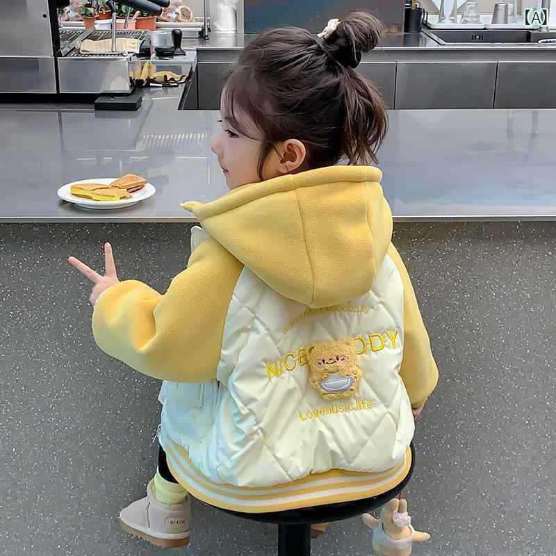 子供服 アウター 女の子 秋冬 中綿 コート ジャケット 冬 かわいい 裏起毛 暖かい ...