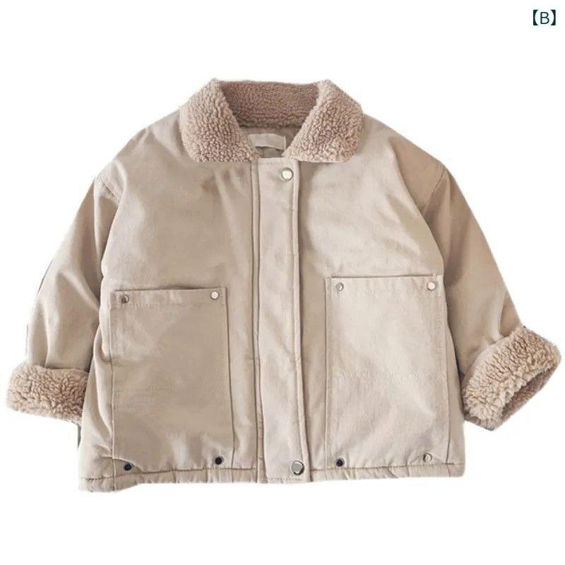 子供服 コットンジャケット 男の子 裏起毛 厚手 冬 ベビー 中綿 コート 小学生 襟...