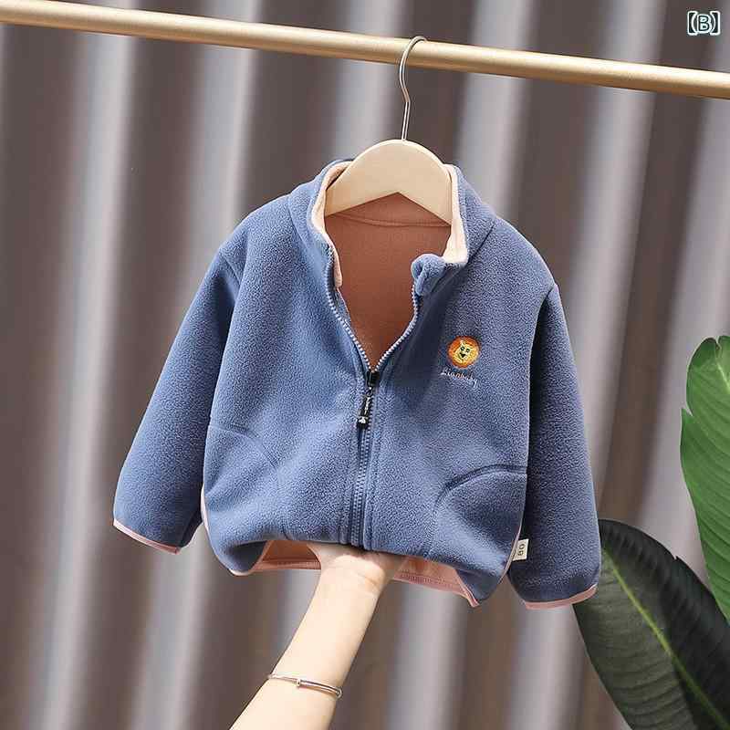 子供服 フリース ジャケット 男の子 春秋 ブルゾン ジャンパー アウター 80cm 90cm...