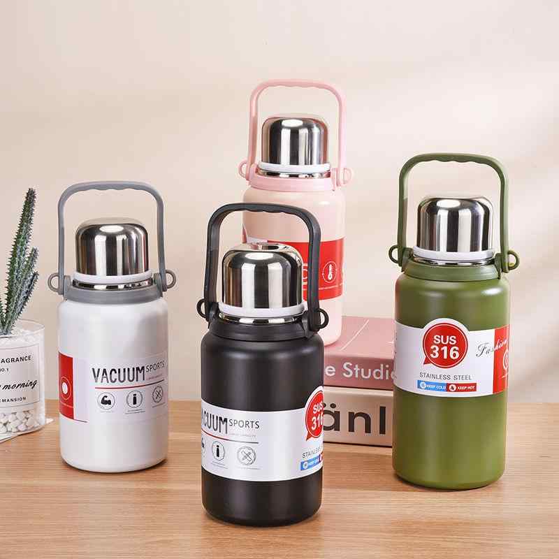 水筒 メンズ レディース ステンレス 大容量 900ml 1200ml 保温 保冷 スポーツ アウトドア 持ち運び 携..