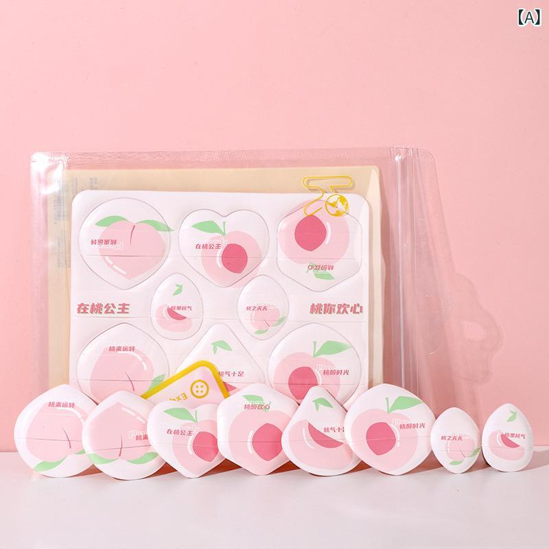 パフ 8個セット 超ソフト 密着 カバー力 クッションファンデーション パウダーファンデーション 兼用 ..