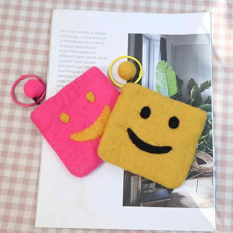 3個セット・素材: 羊毛毡・柄: 無地・スタイル: スイート・対象: ユニセックス・カラー: イエロー、マゼンタ・機能: 収納可能・製品カテゴリ: コインケース