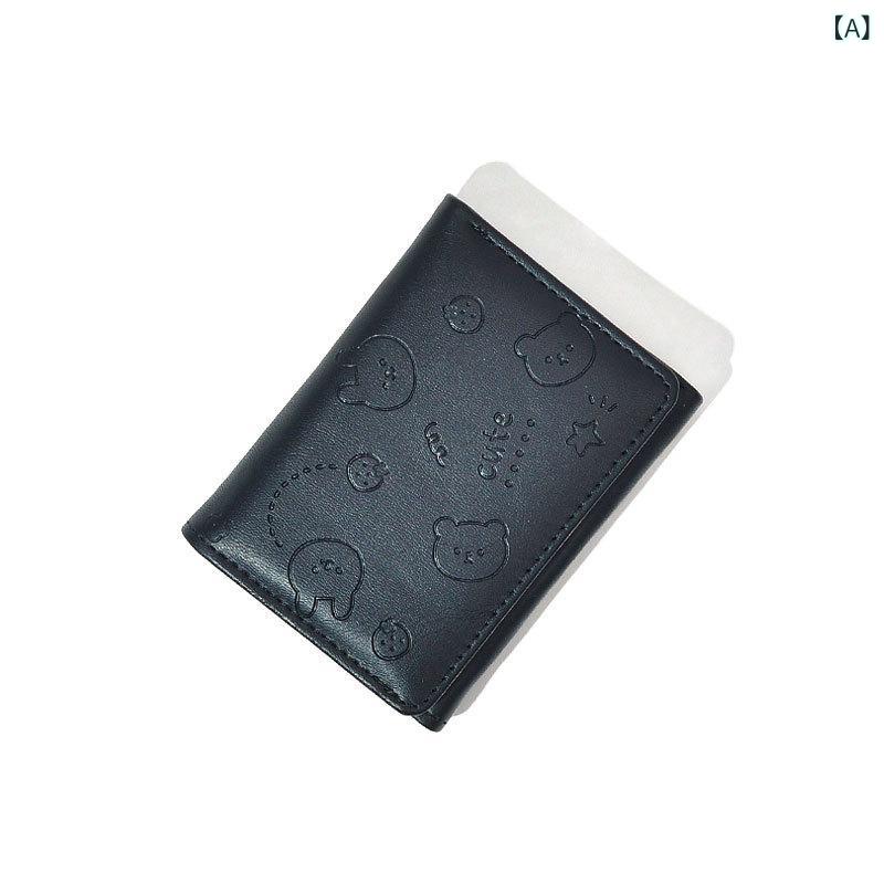 財布 レディース 多機能 カードケース かわいい ミニ財布 小銭入れ 薄型 軽量 PUレザー 大容量 おしゃれ 学生 女性用 白 ホワイト ピンク ブラック ブルー グリーン 2