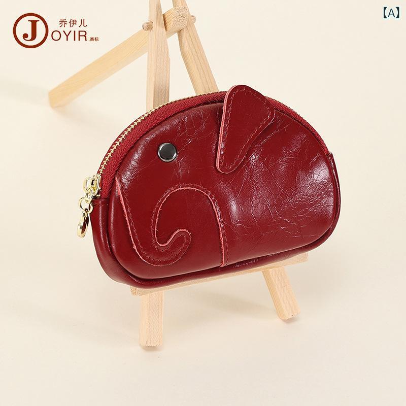 財布 レディース かわいい 動物柄 本革 ミニ財布 コインケース イヤホンケース 小銭入れ 耐摩耗性 日常..