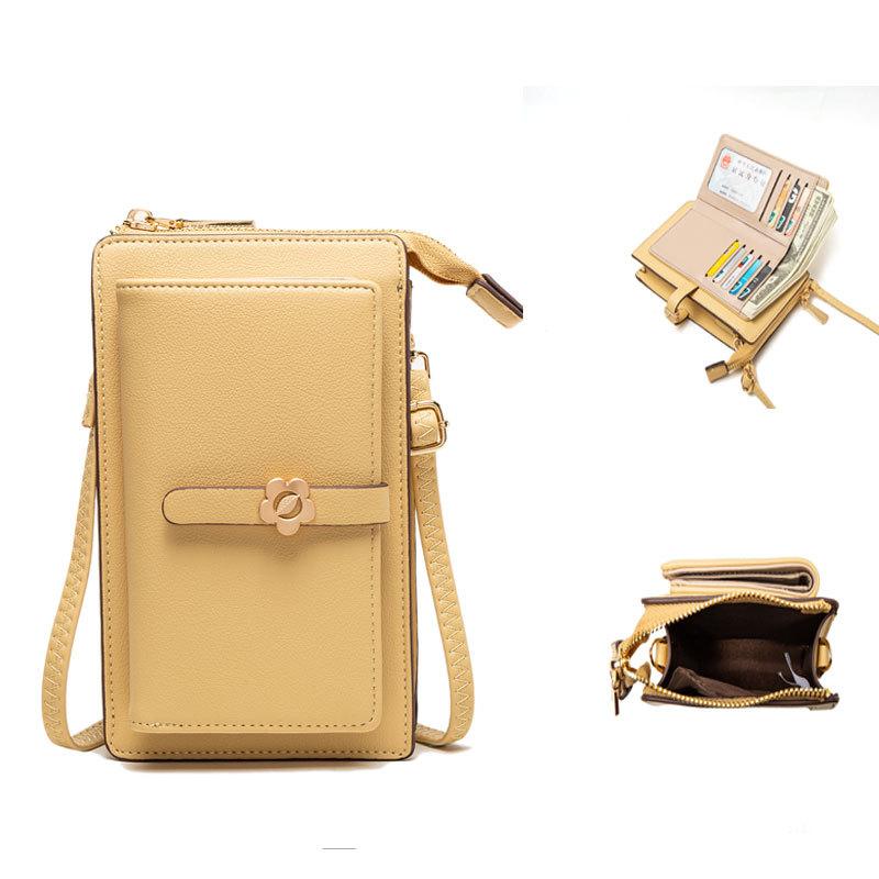 スマホショルダー レディース 財布 ポシェット ミニショルダーバッグ 斜めがけ PUレザー 無地 花柄 か..