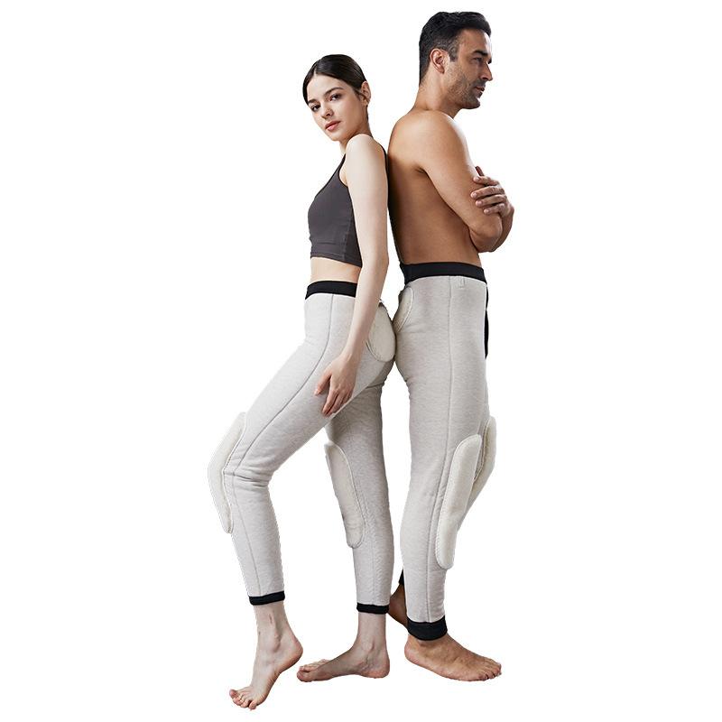 ズボン 男性用 羊毛混 裏起毛 あったかインナー パンツ スパッツ 高伸縮 防寒 極暖 冷え対策 厚手 ロン..