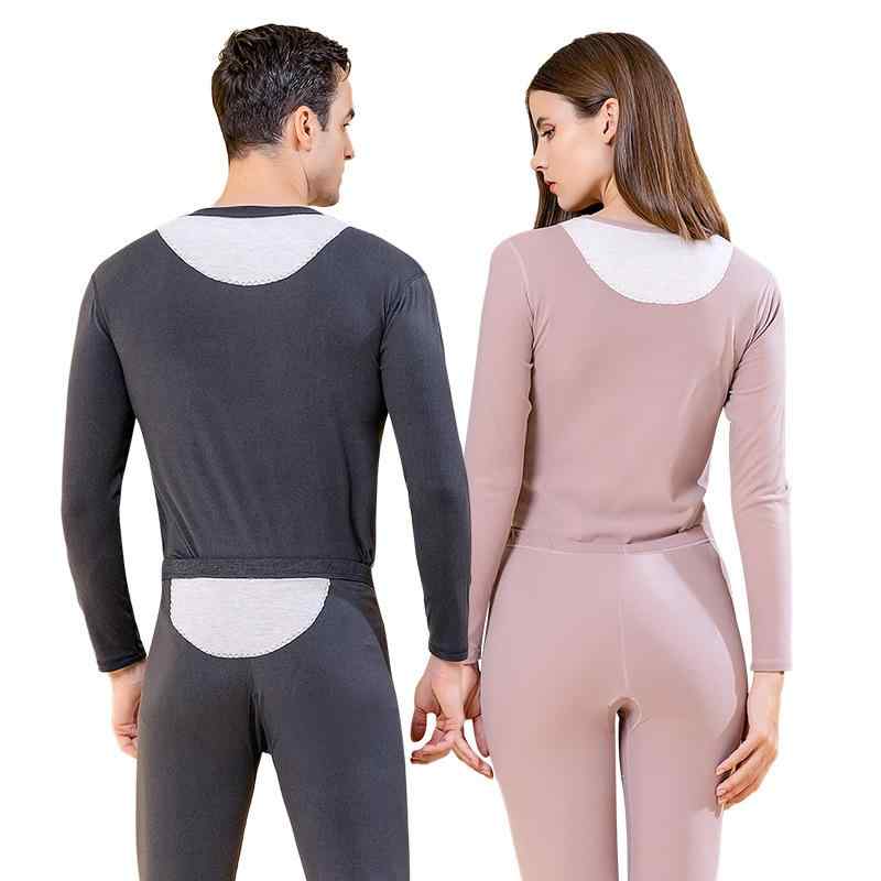インナー メンズ レディース 羊毛 蚕糸 あったかインナー 上下セット デシン ラウンドネック 長袖 厚手 無地 ストレッチ 伸縮 静電気防止 保温 肌着 パジャマ 部屋着 グレー 紺色 ブラック ピンク ベージュ パープル