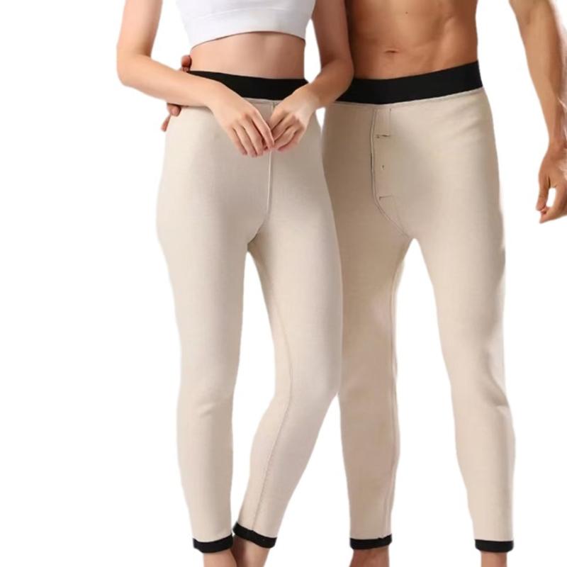 インナー レディース メンズ 羊毛 蚕糸 カラ―ボア 裏起毛 あったか レギンス スパッツ 保温性 通気性 ..