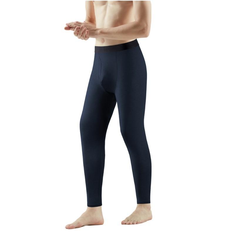 メンズ インナーウェア 高腰 コットン ズボン下 男性用 肌着 保温性 吸湿性 ゆったり 厚手 無地 秋冬 ..