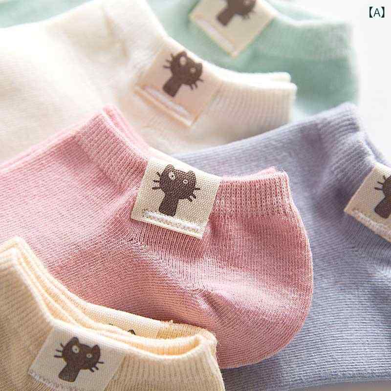 靴下 レディース ショート ソックス かわいい ピュアカラー コットン 春夏 学生 レトロ スニーカーソックス 婦人