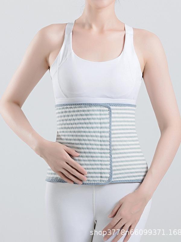 腰用サポーター 男女兼用 ウエストウォーマー 腹巻 防寒 冷え対策 加絨 加厚 綿 伸縮性 秋冬 ブルー ベ..