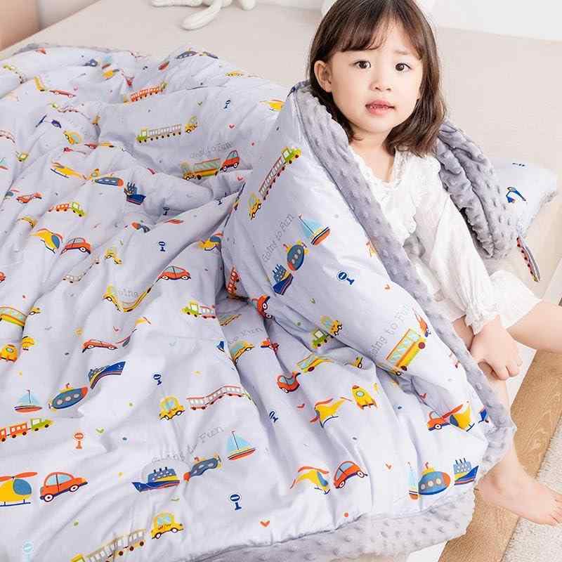 songlibin 子供掛け布団 ハーフサイズ 単品 極暖 子供用布団 保温 5Dミンキードット シンサレート 掛け布団 冬 かけ布団 洗える ふとん おしゃれ 掛けふとん あったか 毛布布団 ボリューム感が