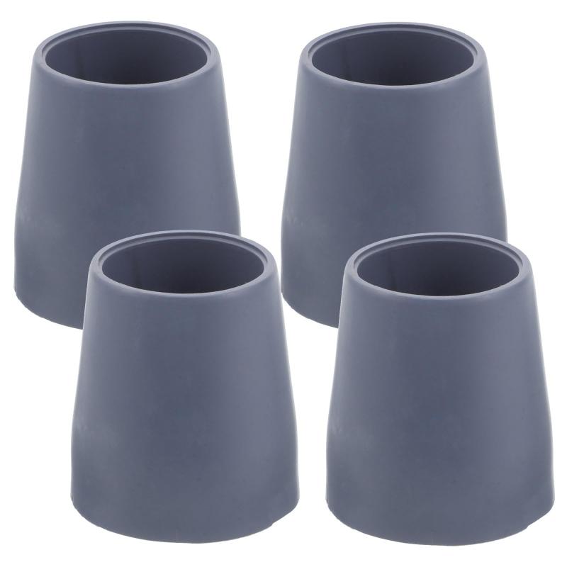 Hoodancos バス椅子用ゴム製脚カバー 4個セット 滑り止め付き シャワーチェア手杖対応 グレー 耐久性に 防水素材 保護用床傷防止 軽量コンパクト収納可能