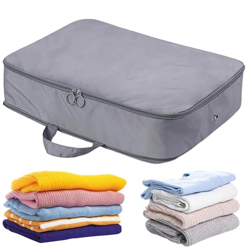 トラベルポーチ 圧縮袋 旅行 圧縮ポーチ 旅行用圧縮袋 衣類圧縮袋 旅行 圧縮トラベルポーチ 旅行圧縮バ..