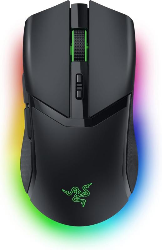 Razer レイザー Cobra Pro 没入感を高めるアンダーグローライティング搭載＆つかみ持ち/つまみ持ち時にフィットするコンパクトなワイヤレスゲーミングマウス 高速無線 Bluetooth 8ボタン Chroma RGB