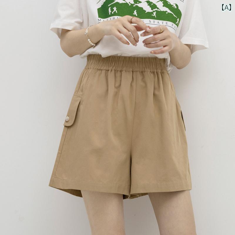 ショートパンツ レディース 春夏 韓国風 高見...の紹介画像2