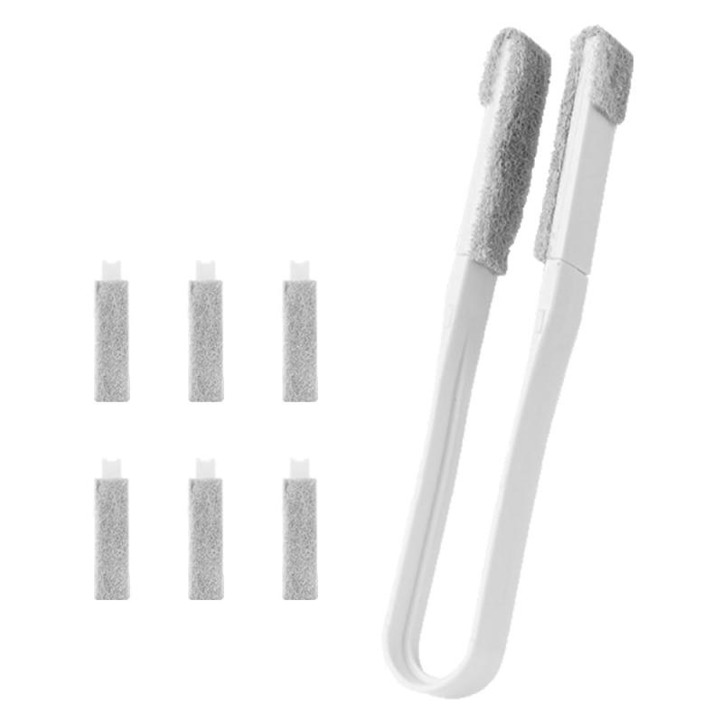 エアコン 掃除 ブラシ 1Pcs 拡張グリップ 着脱式デザイン 高繊維織物 無料6パーツ 扇風機／ブ ...