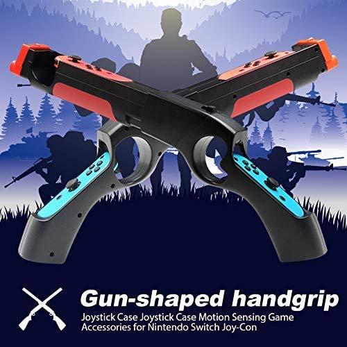 ZOYUBS Nintendo switch ゲームガン スイッチ シューティングゲームガン シューティングゲーム用 スイッチコントローラ Joy-conハンドル Splatoon 2（スプラトゥーン2）/Wolfenstein 2（ウルフェンシュタ