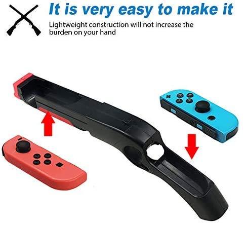 ZOYUBS Nintendo switch ゲームガン スイッチ シューティングゲームガン シューティングゲーム用 スイッチコントローラ Joy-conハンドル Splatoon 2（スプラトゥーン2）/Wolfenstein 2（ウルフェンシュタ