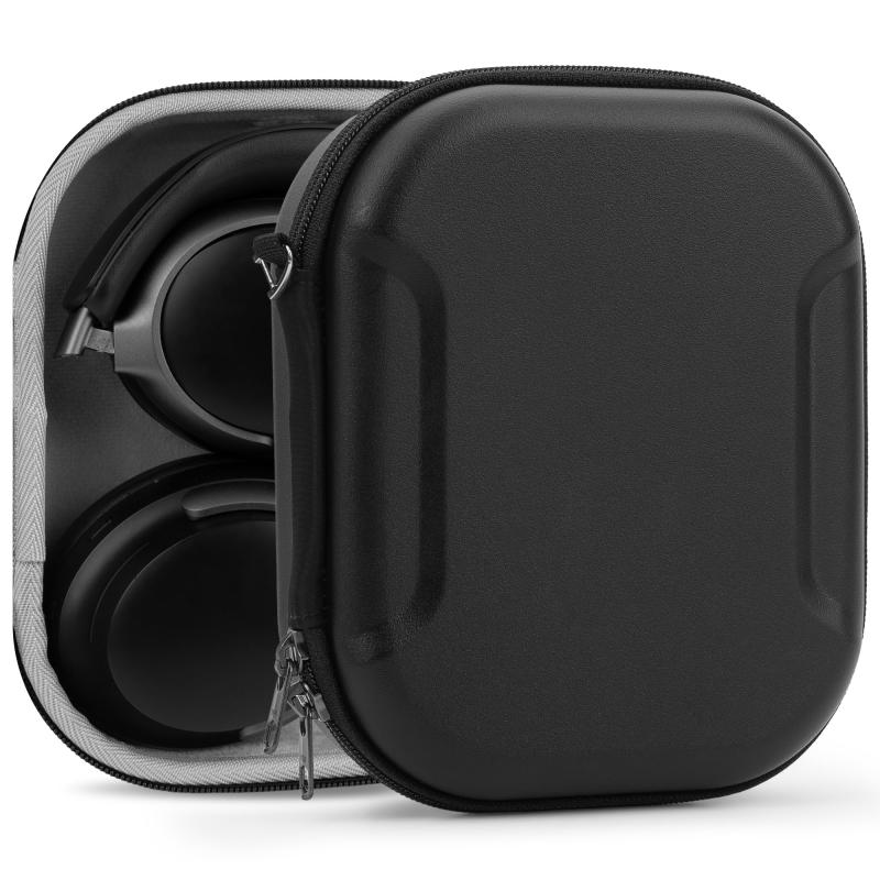 Geekria PRO 頑丈なヘッドホンケース ボーズ Bose QC Ultra II/SE/45、QC 35 II ゲーミングヘッドセット、QC 25 対応 ハードシェル 耐久性 多層保護 旅行用キャリーバッグ (ブラック)