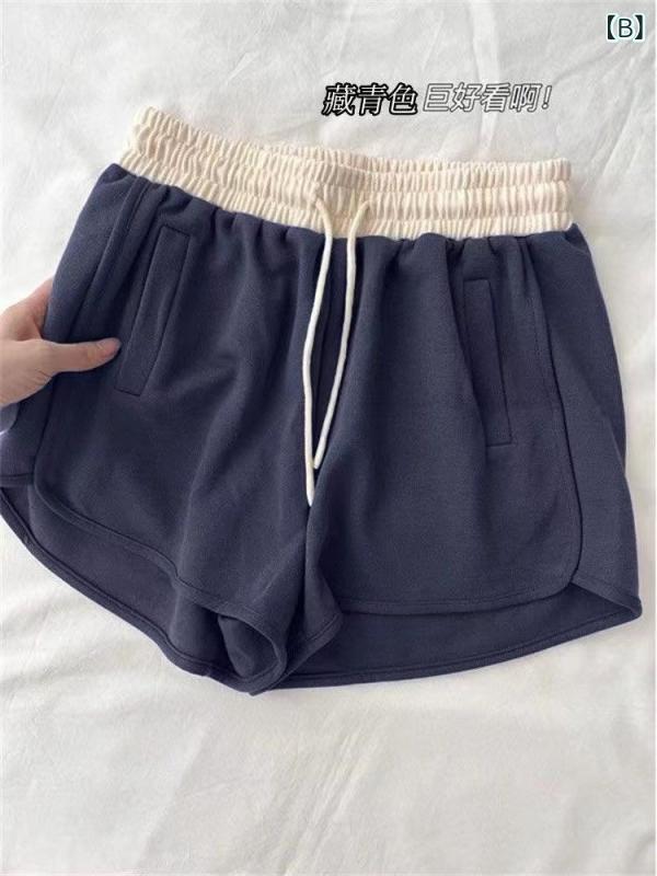ショートパンツ レディース ハイウエスト 着痩...の紹介画像2