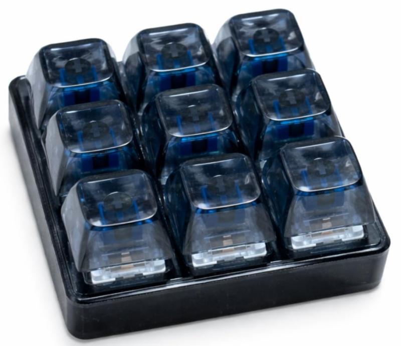 メカニカルキースイッチ 互換品 キーボード キーホルダー キースイッチテスター 9キー...